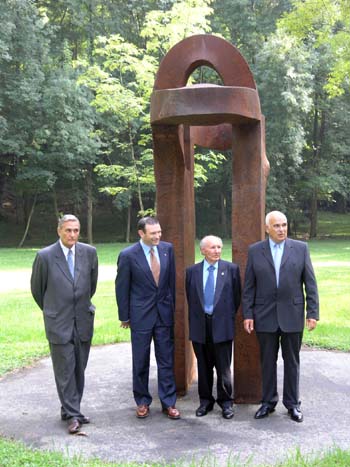 Juan María Otaegi, Juan José Ibarretxe, Juan San Martín eta Xabier Retegi.