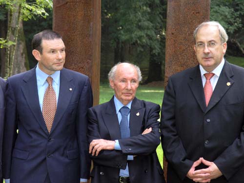 Juan José Ibarretxe, Juan San Martín eta Joxe Juan González de Txabarri.