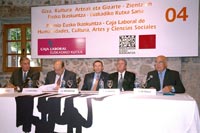 Juan María Otaegi, Salvador Ordoñez, Juan José Ibarretxe, Luis Campoy eta Xabier Retegi