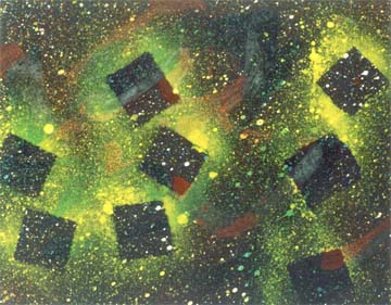 "Cosmos". Óleo/tela 300 X 500 cm. 2002