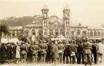 Vista del ayuntamiento y jardines de Alderdi-Eder de Donostia-San Sebasti&aacute;n