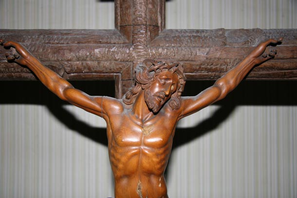 Catredral de Santa María. Cristo crucificado (detalle)