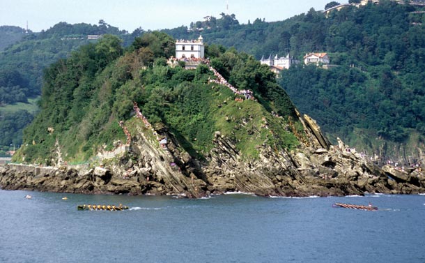 Regatas de La Concha en San Sebastián (Gipuzkoa)