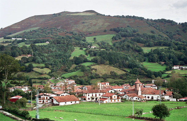 Vista general de Erratzu, Baztan