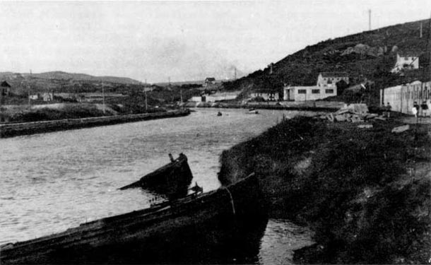 Desembocadura del río Asúa, en término de Luchana, Erandio