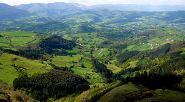 Paisaje General del Valle de Carranza