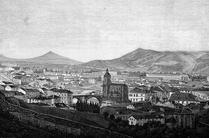 Vista general de Bilbao, 1890