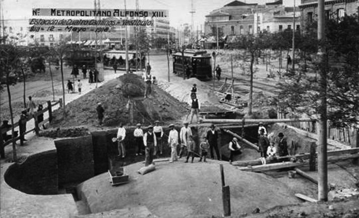 Estación de Cuatro Caminos en Archivo Histórico del BBVA